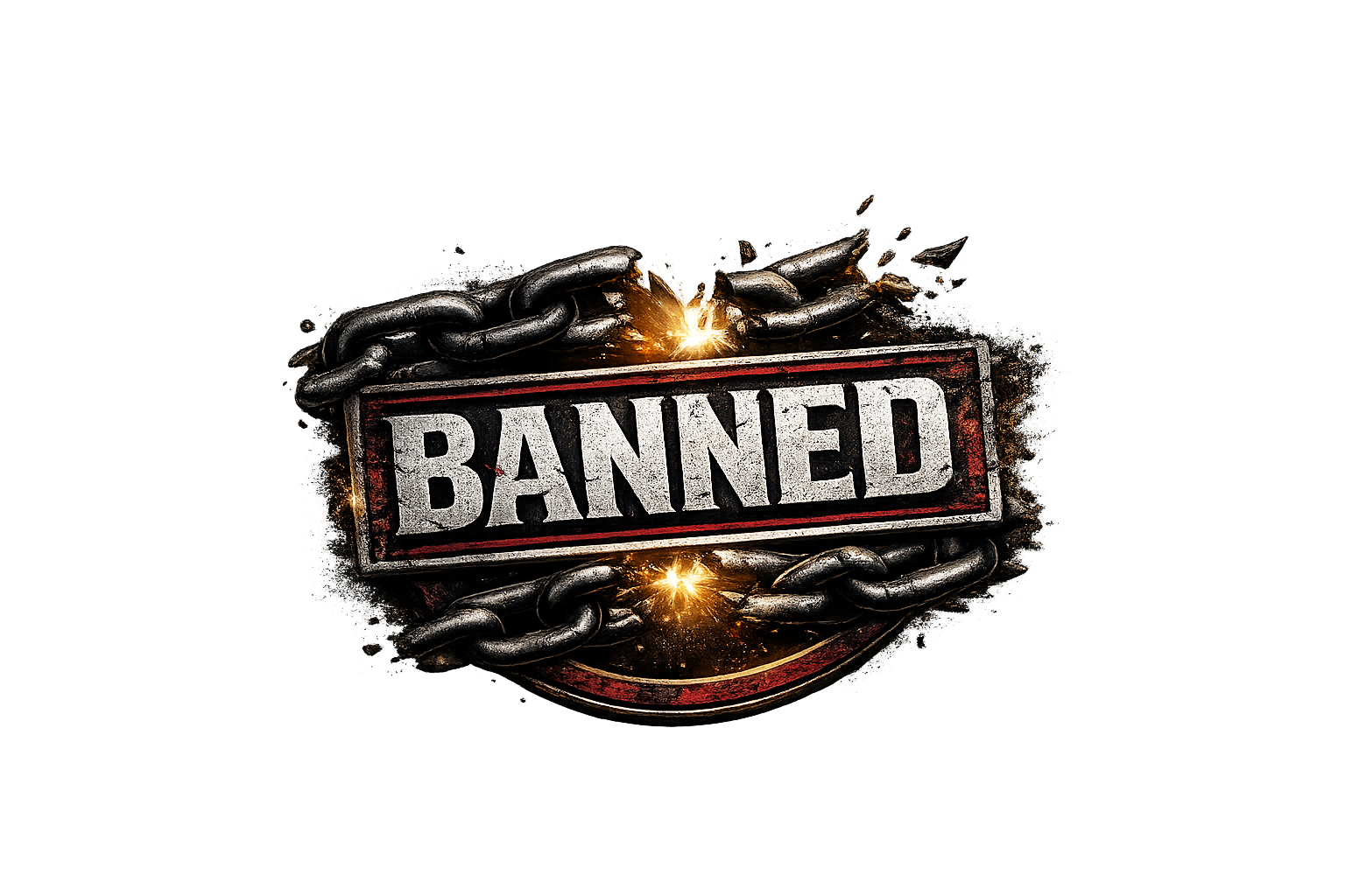 BANNED logo